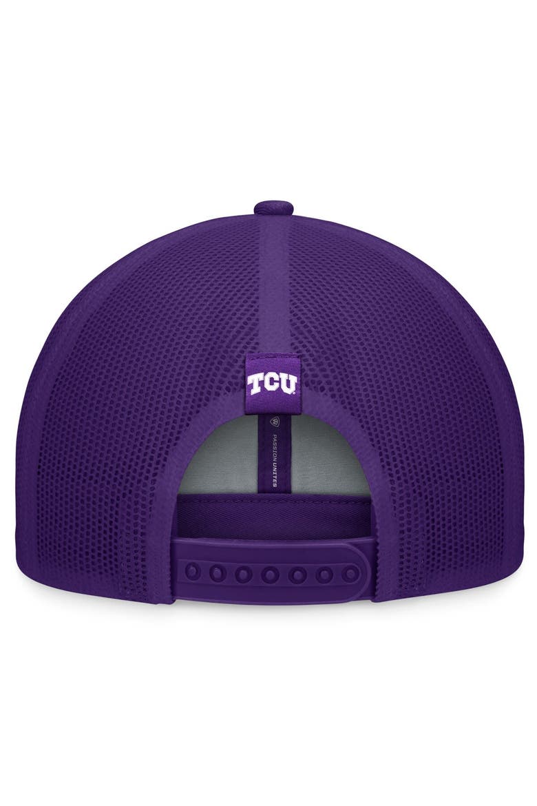 Men's Top of the World Purple TCU Horned Frogs Carson Trucker Adjustable Hat, Alternate, color, Purple