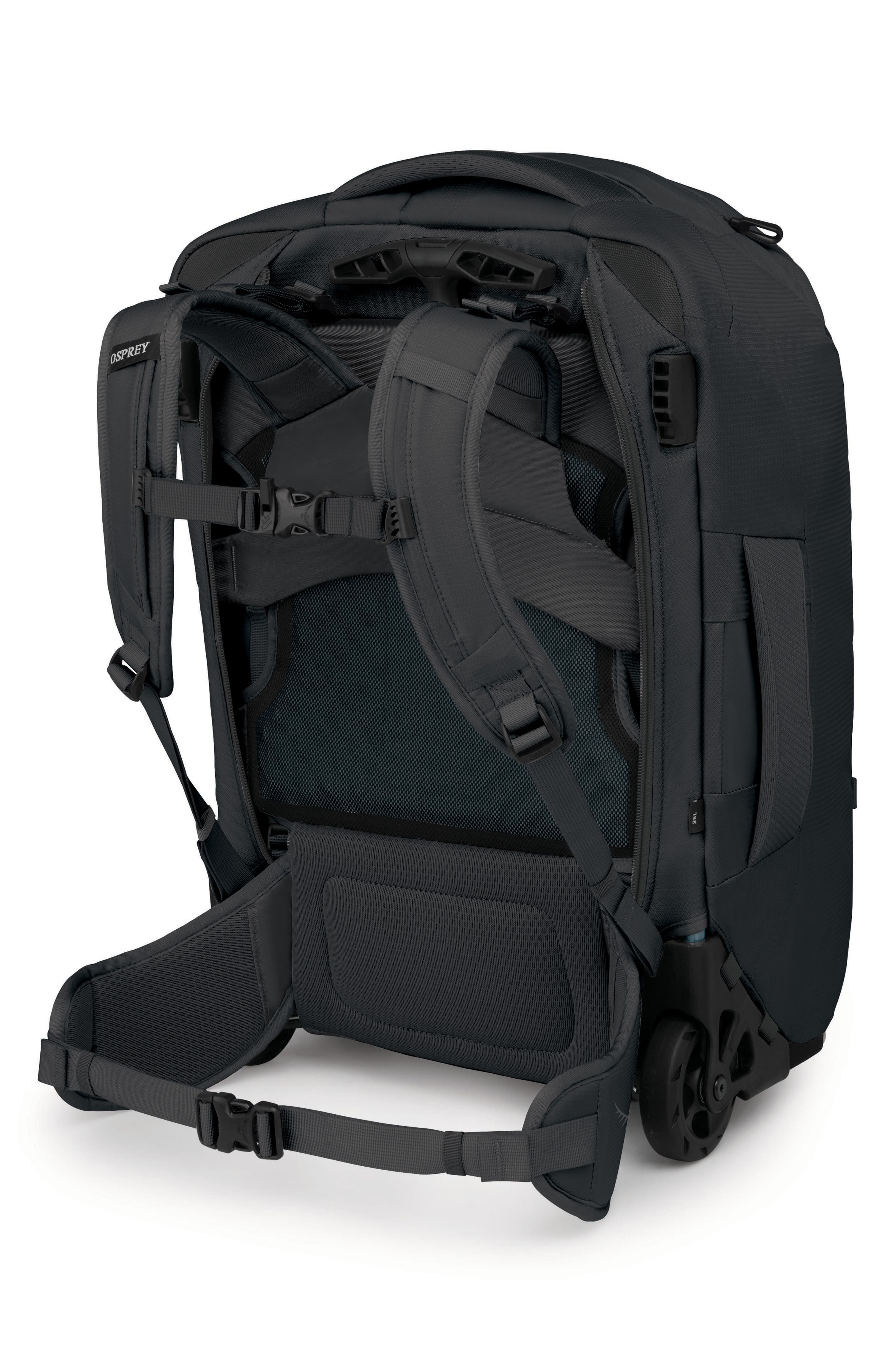 Osprey Farpoint<sup>™</sup> Fairview<sup>™</sup> Carry-On Wheeled Travel Pack, Alternate, color, Black
