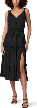 PAIGE Riviera Tiered Midi Dress