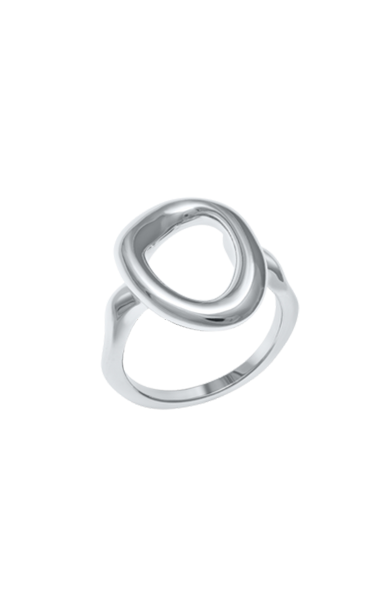 Lucy Quartermaine Volcan Open Ring, Main, color, Sterling Silver