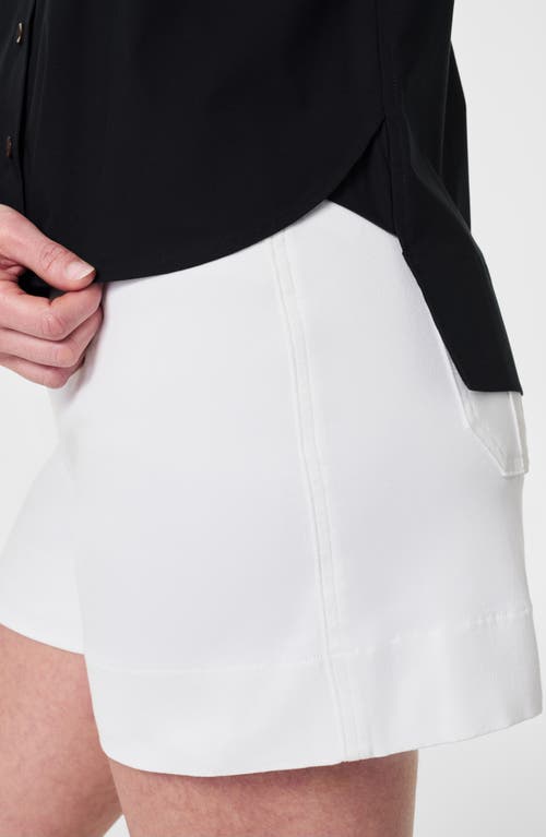 Spanx ® Sleeveless Stretch Cotton Poplin Button-up Shirt In Black