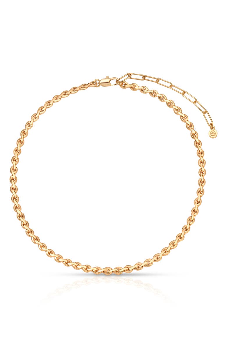 Ettika Modern Loop Chain Necklace, Main, color, Gold