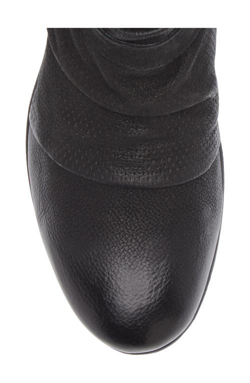 Miz Mooz Suzy Scrunch Leather Boot In Black