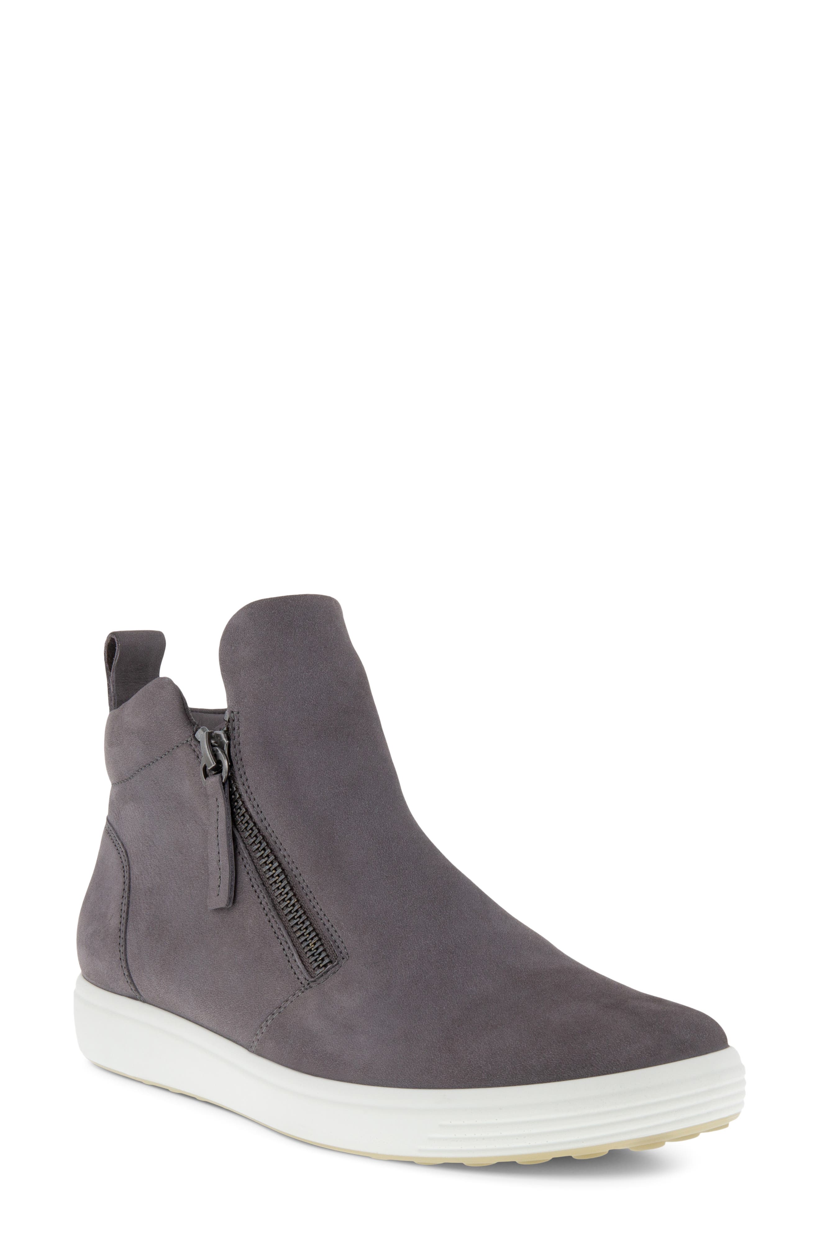 Soft 7 Mid Top Sneaker, Main, color, GRAVITY NUBUCK