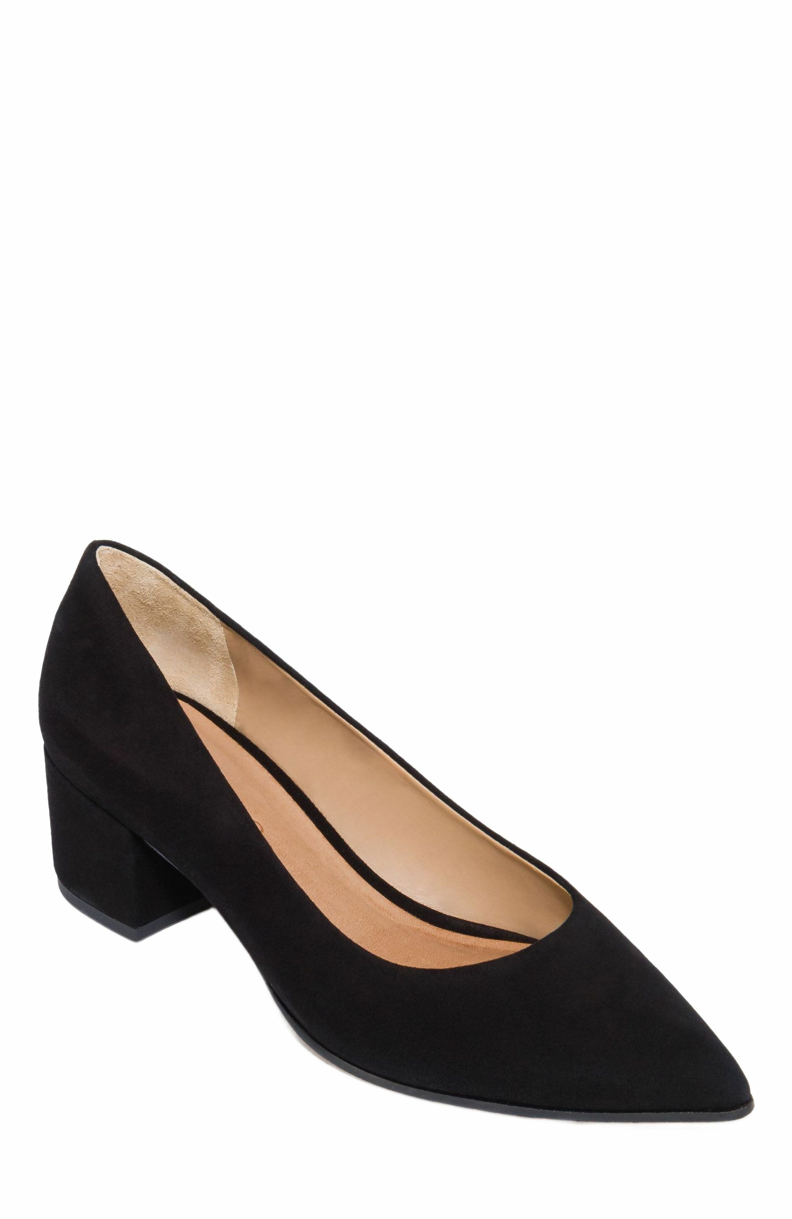 Bernardo Footwear Milie Block Heel Pump, Alternate, color, Black