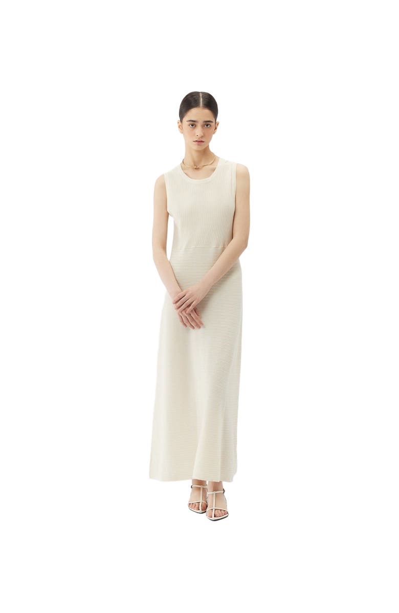 GOBI Mongolian Cashmere Lightweight Cashmere Silk Dress, Alternate, color, Marshmallow
