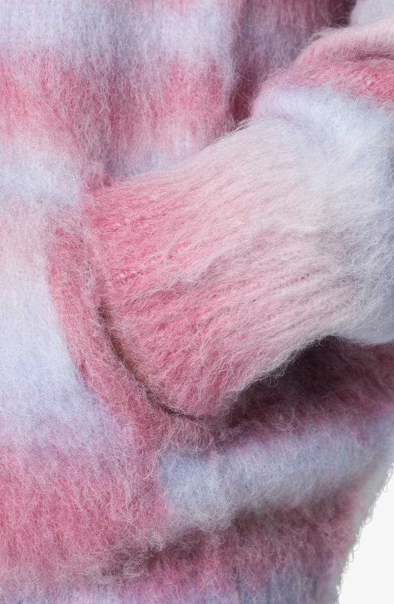 mnml Stripe Brushed Hoodie Sweater, Alternate, color,