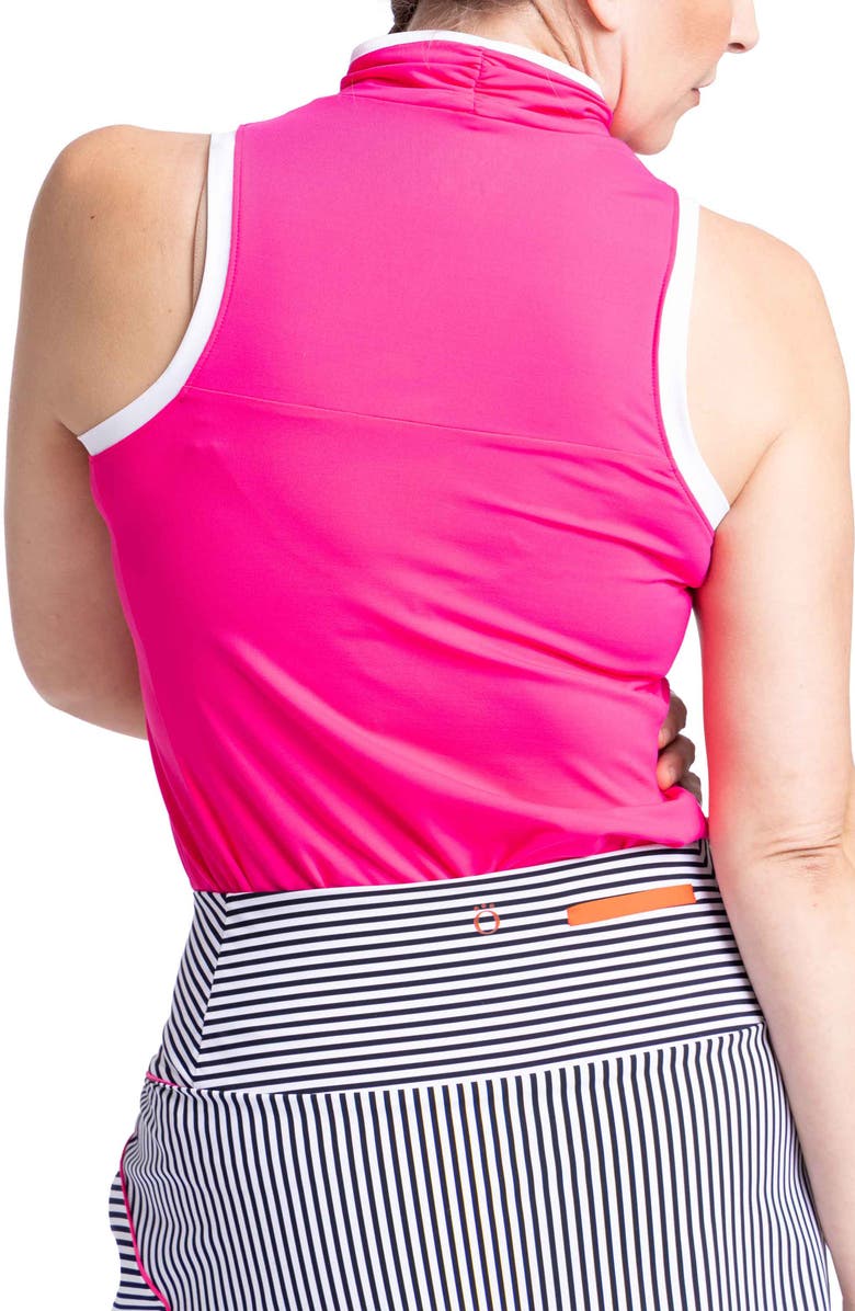 KINONA Overlap Wrap Sleeveless Golf Top, Alternate, color, 