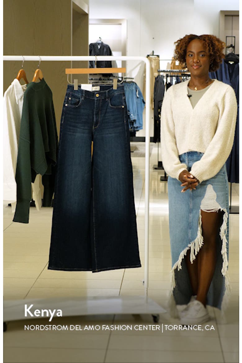 Hepburn High Waist Wide Leg Jeans video