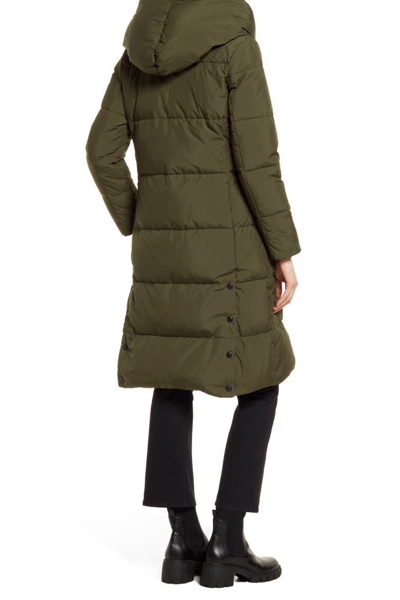 Quilted Puffer Coat, Alternate, color, LODEN