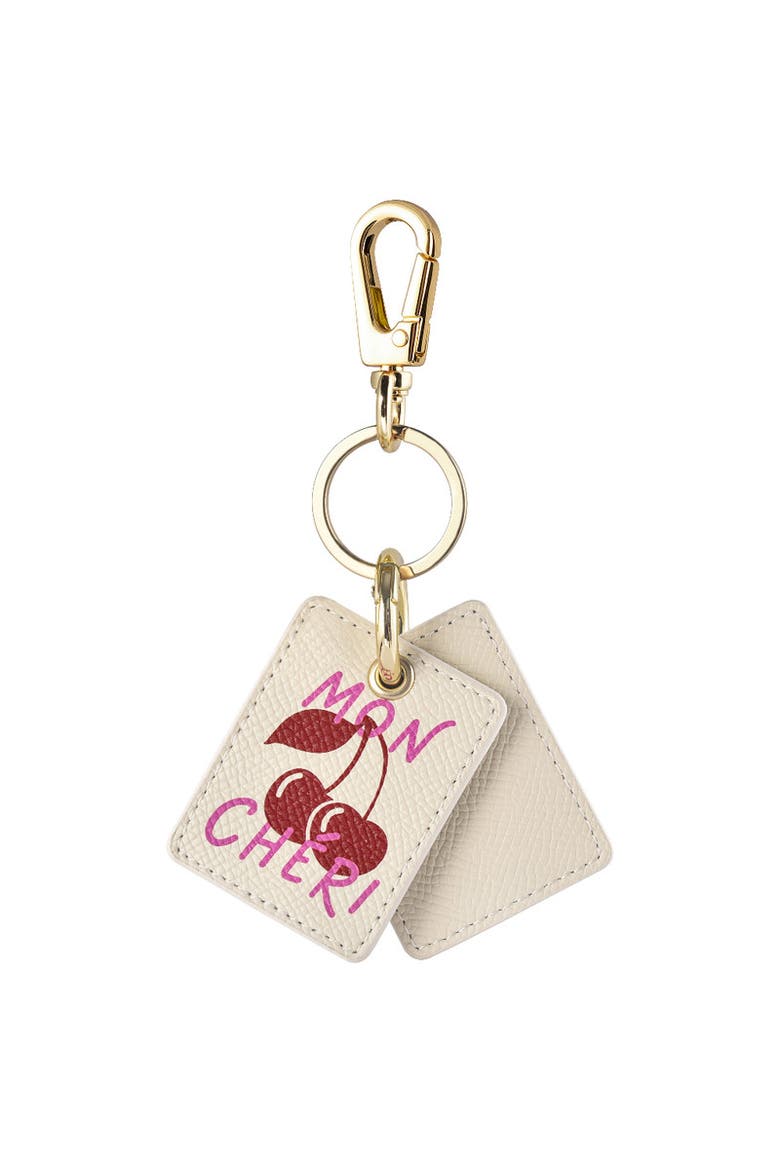 Mirrored Bag Charm for Airtag®, Main, color, white