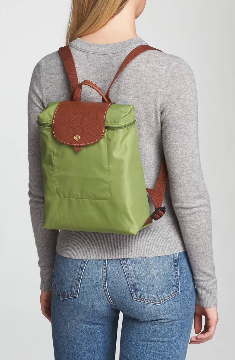 Longchamp Le Pliage Nylon Canvas Backpack, Alternate, color, Lichen