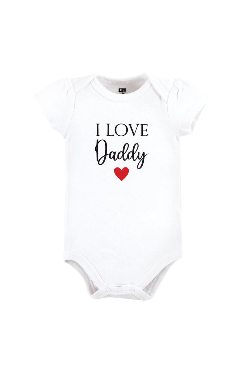 Hudson Baby 2 Bodysuits and Pant, Alternate, color, Girl Daddy Red Black