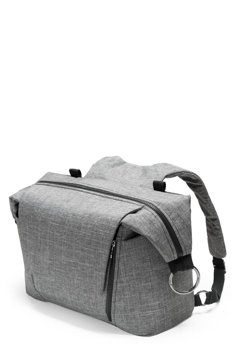 Changing Diaper Bag, Alternate, color, BLACK MELANGE