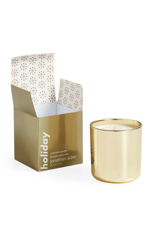 Jonathan Adler Pop Three-wick Holiday Candle In Gold
