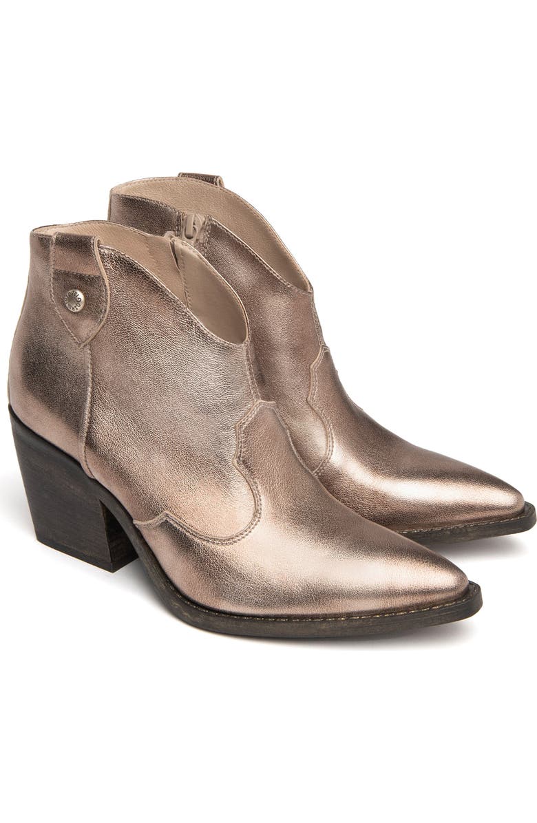 NeroGiardini Metallic Western Boot, Alternate, color,