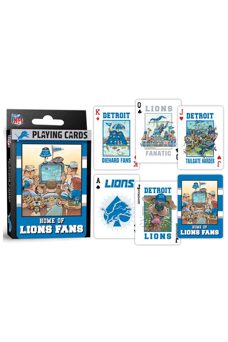 Detroit Lions Fan Deck Playing Cards, Alternate, color, Multicolor