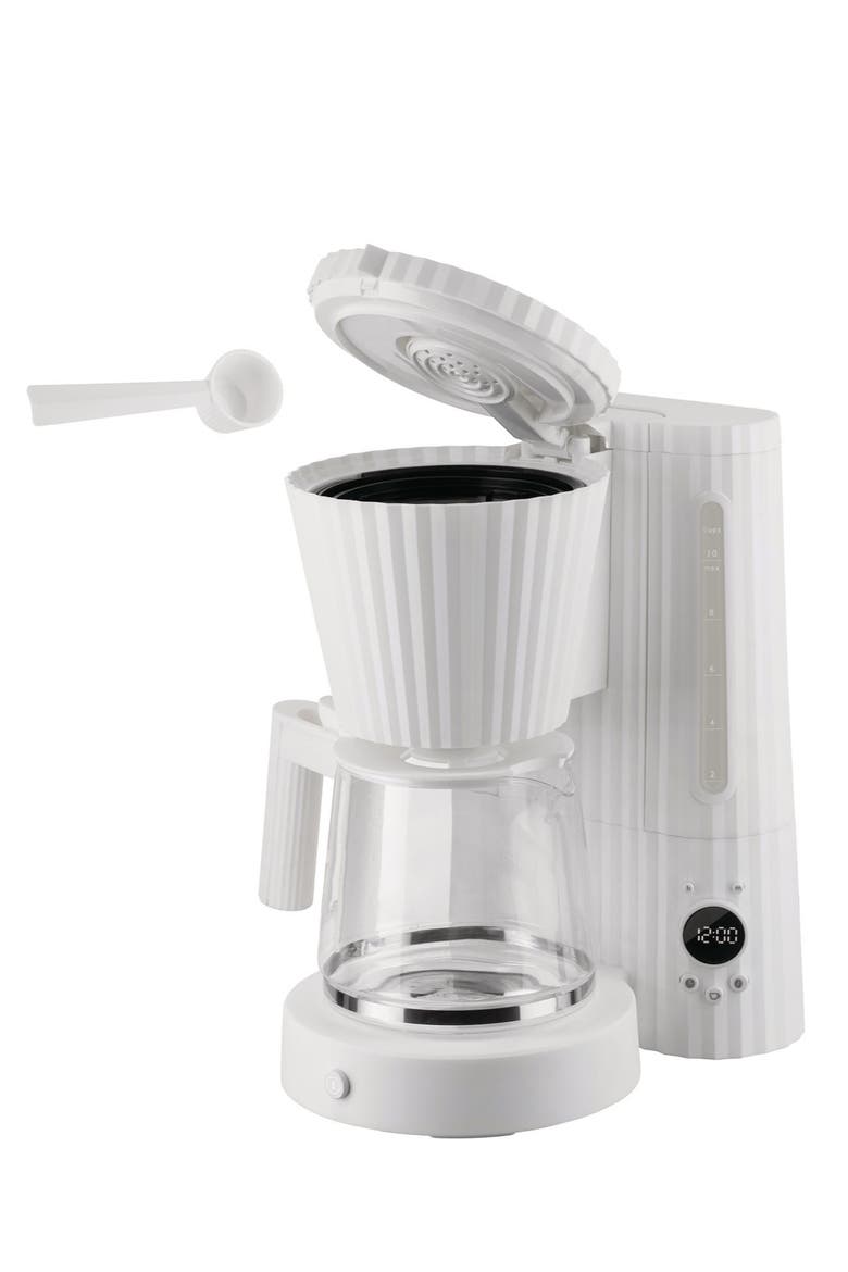 Plissé Drip Coffee Maker, Alternate, color, WHITE