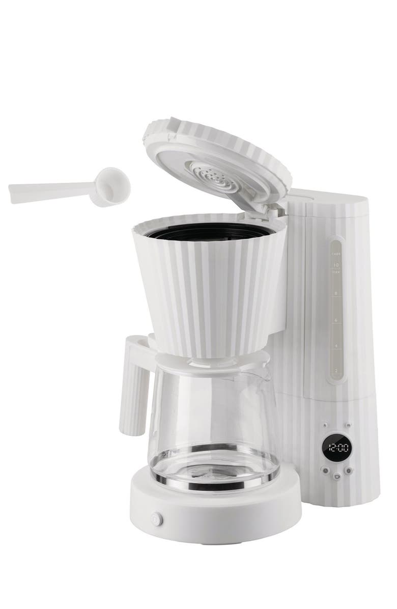 ALESSI Plissé Drip Coffee Maker, Alternate, color, White