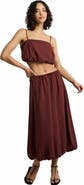 Onia Air Linen Bubble Maxi Skirt