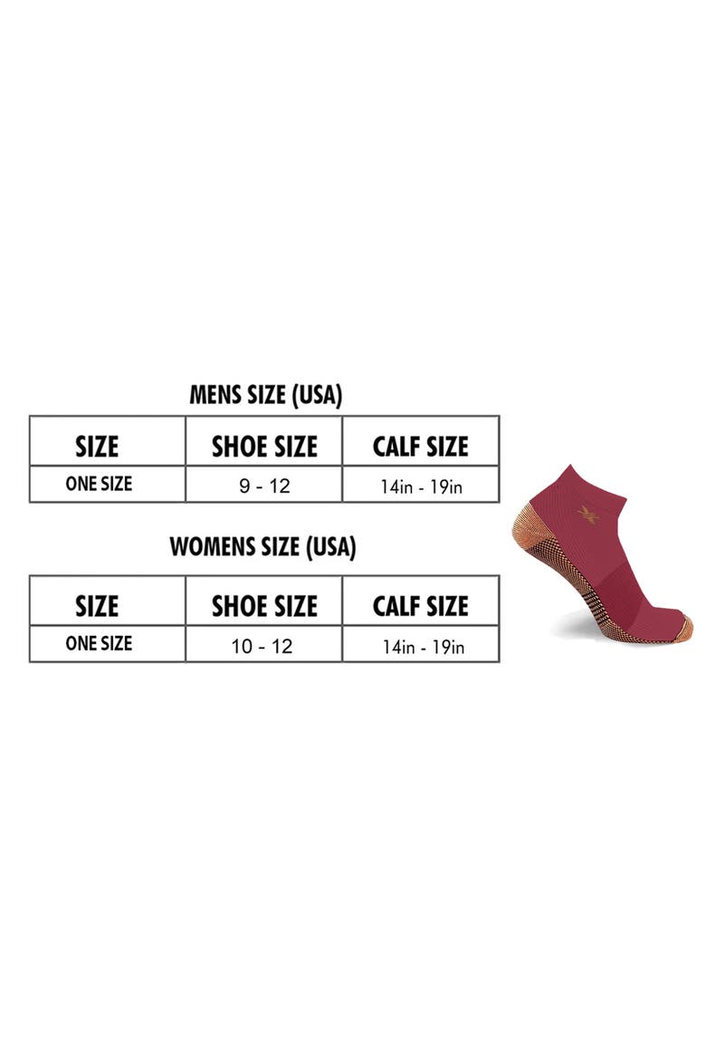 3-Pack Copper Infused Ankle Length Compression Socks, Alternate, color, URBAN DUSK