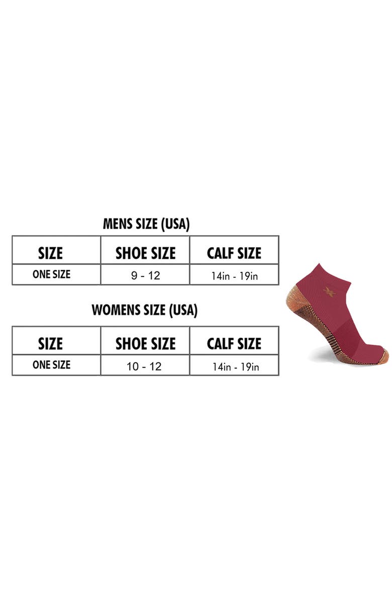 EXTREME FIT 3-Pack Copper Infused Ankle Length Compression Socks, Alternate, color,