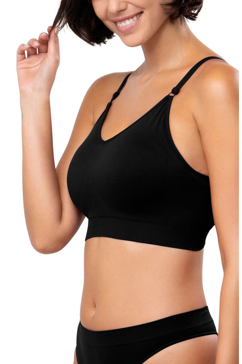Full Coverage Comfort Bra, Alternate, color, Black