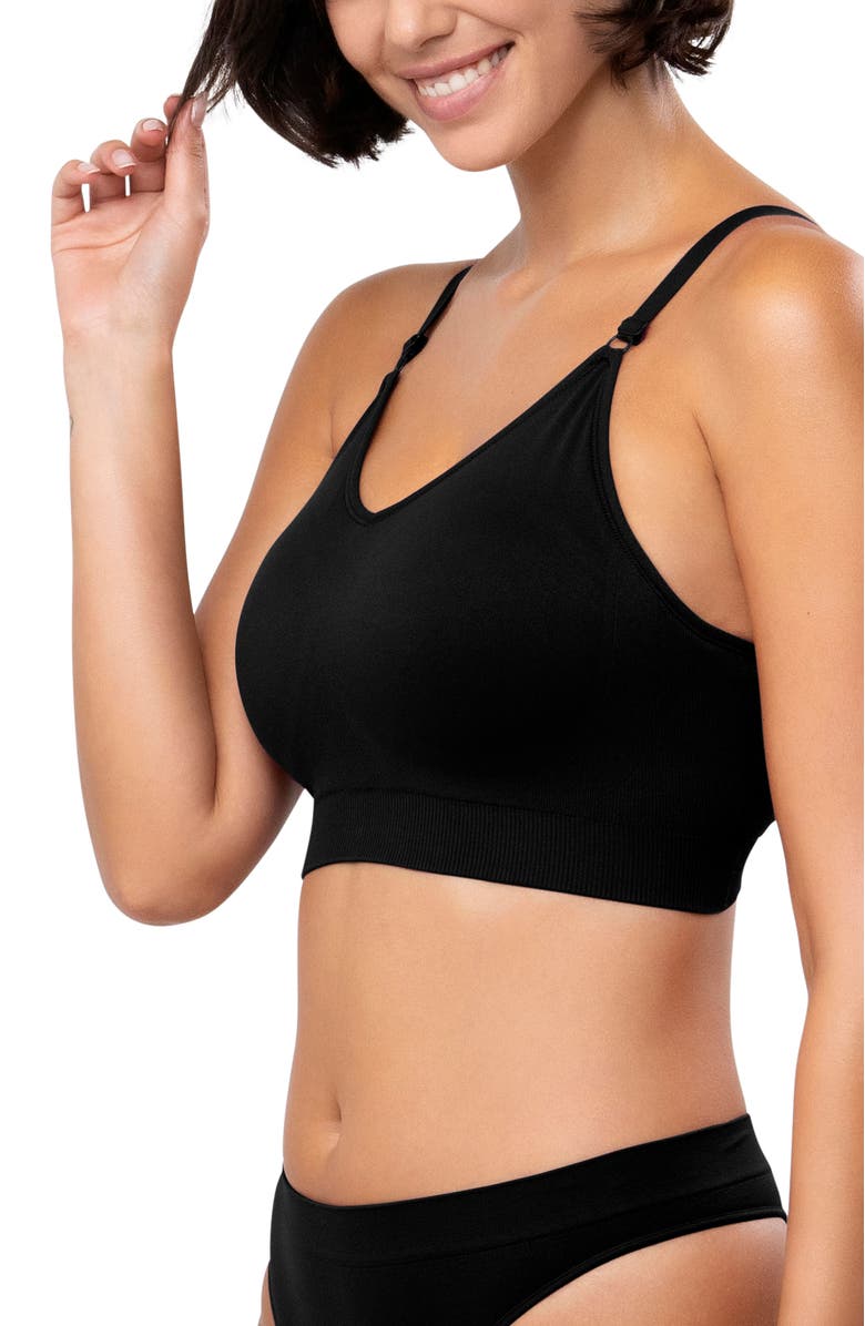 Underoutfit Full Coverage Comfort Bra, Alternate, color, Black