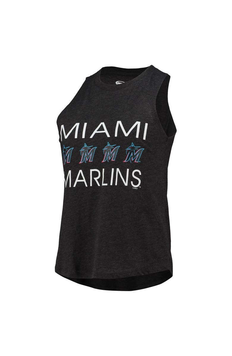 CONCEPTS SPORT Women's Concepts Sport Gray/Black Miami Marlins Meter Muscle Tank Top & Pants Sleep Set, Alternate, color, Gray