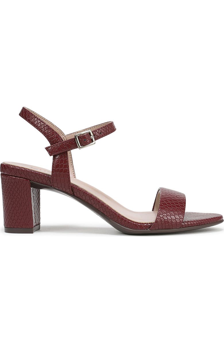 Naturalizer Bristol Sandal - Wide Width Available, Alternate, color, Cranberry Red Faux Leather