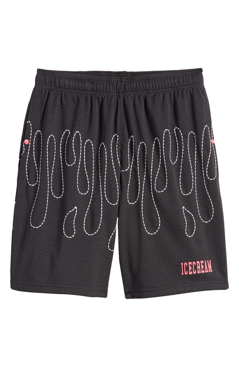 ICECREAM Pineapple Mesh Basketball Shorts, Alternate, color,