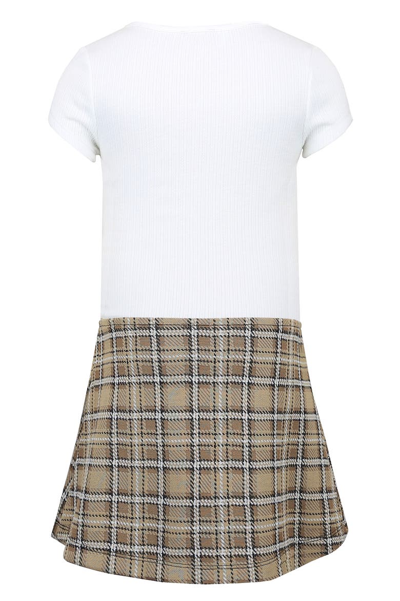 Kids' Teddy Marsha Dress, Alternate, color, IVORY/ TAN
