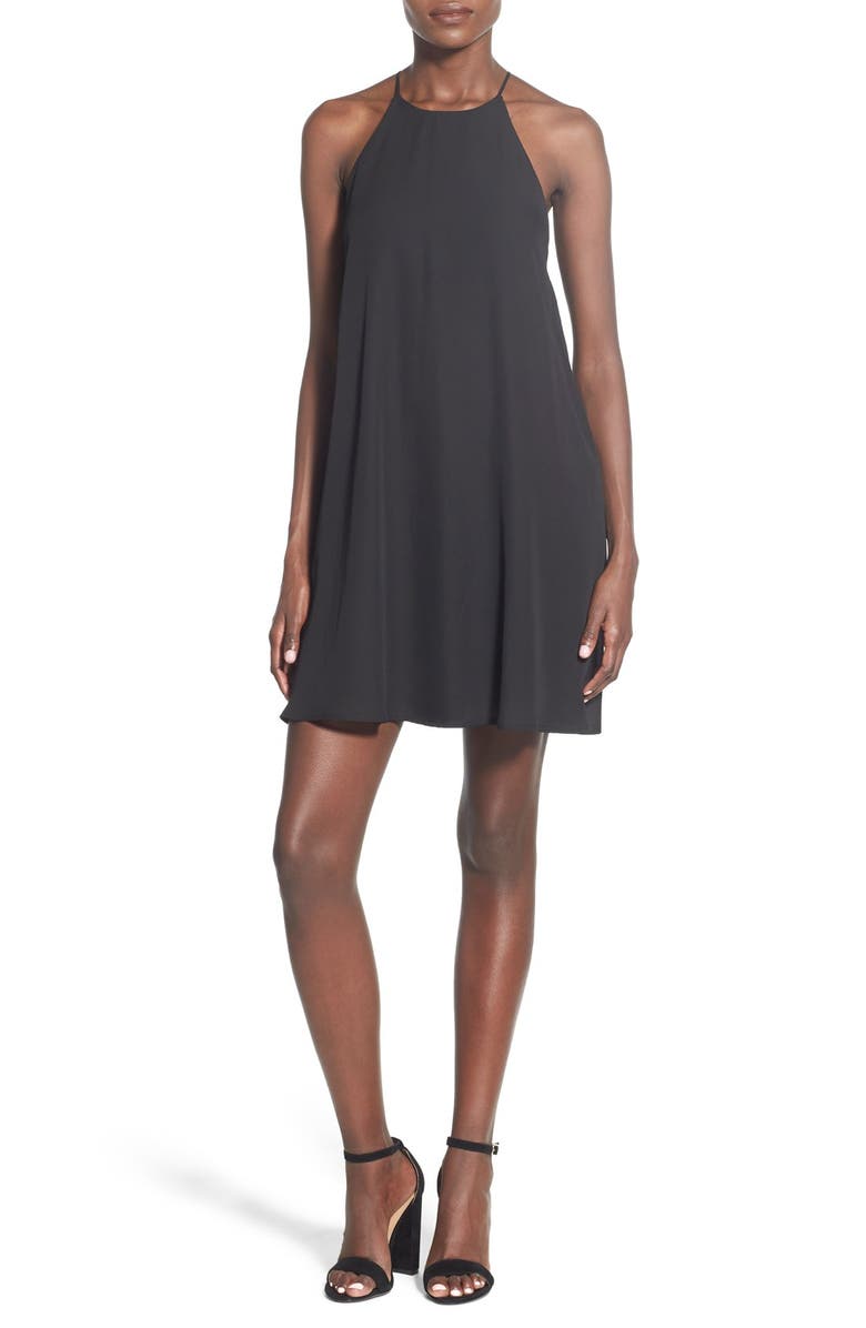 EVERLY High Neck Trapeze Dress, Main, color,