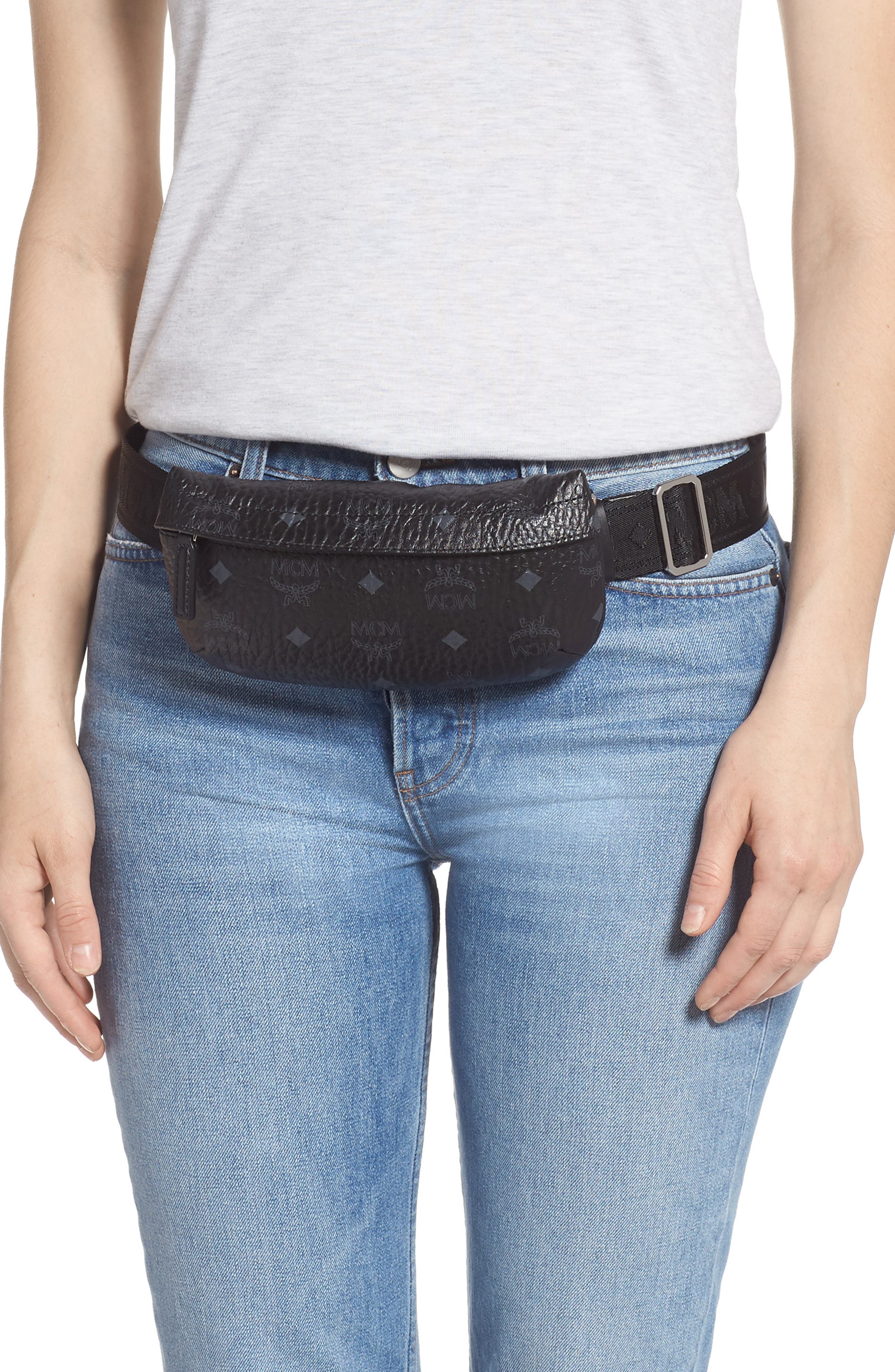 MCM Small Visetos Original Crossbody Bag, Alternate, color, 