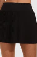 Lands' End High Waisted Pleated Woven Swim Skort