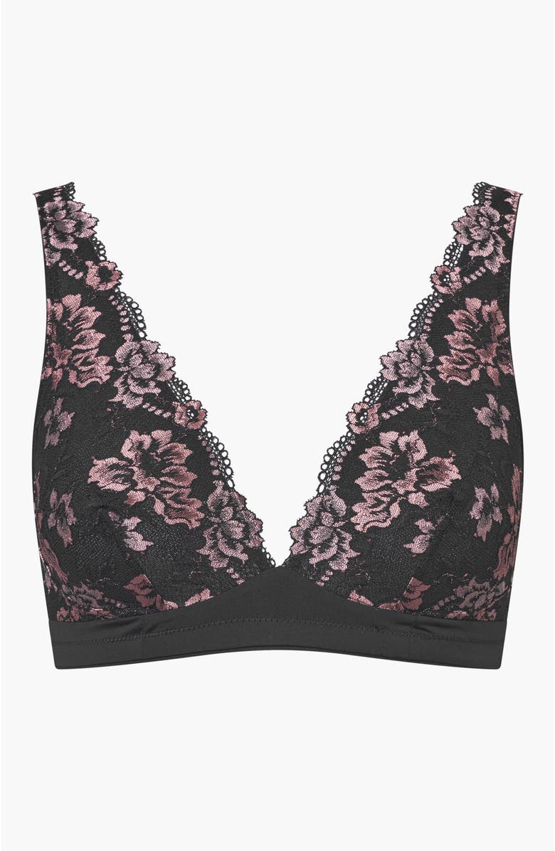 Cosabella Savona Bralette, Alternate, color, Black/Mandorla