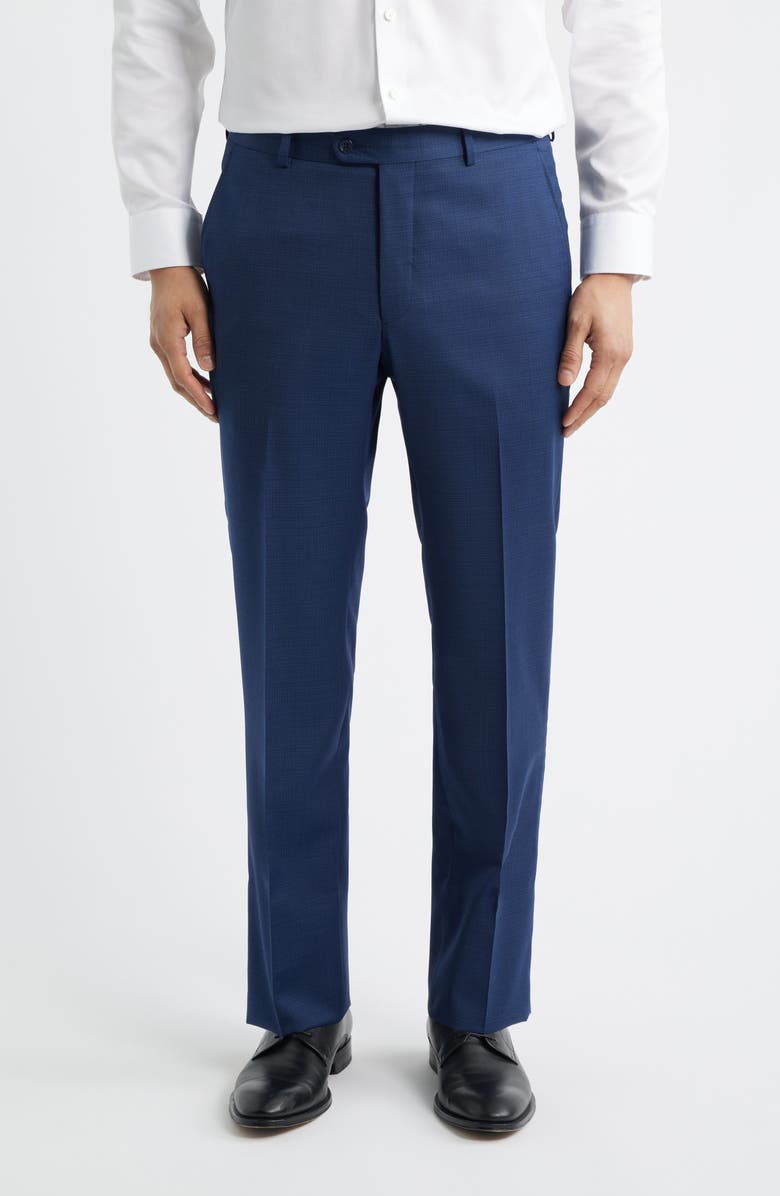 Heritage Gold Textured Dark Blue Wool Suit, Alternate, color, Blue