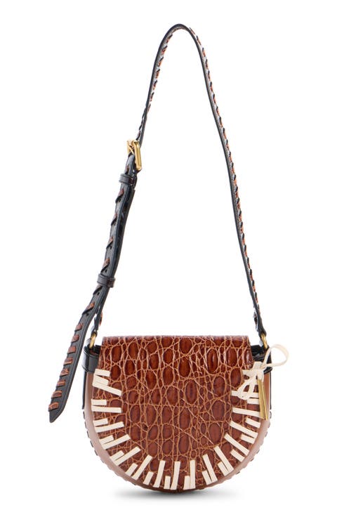 Whipstitched Leather Crossbody Bag