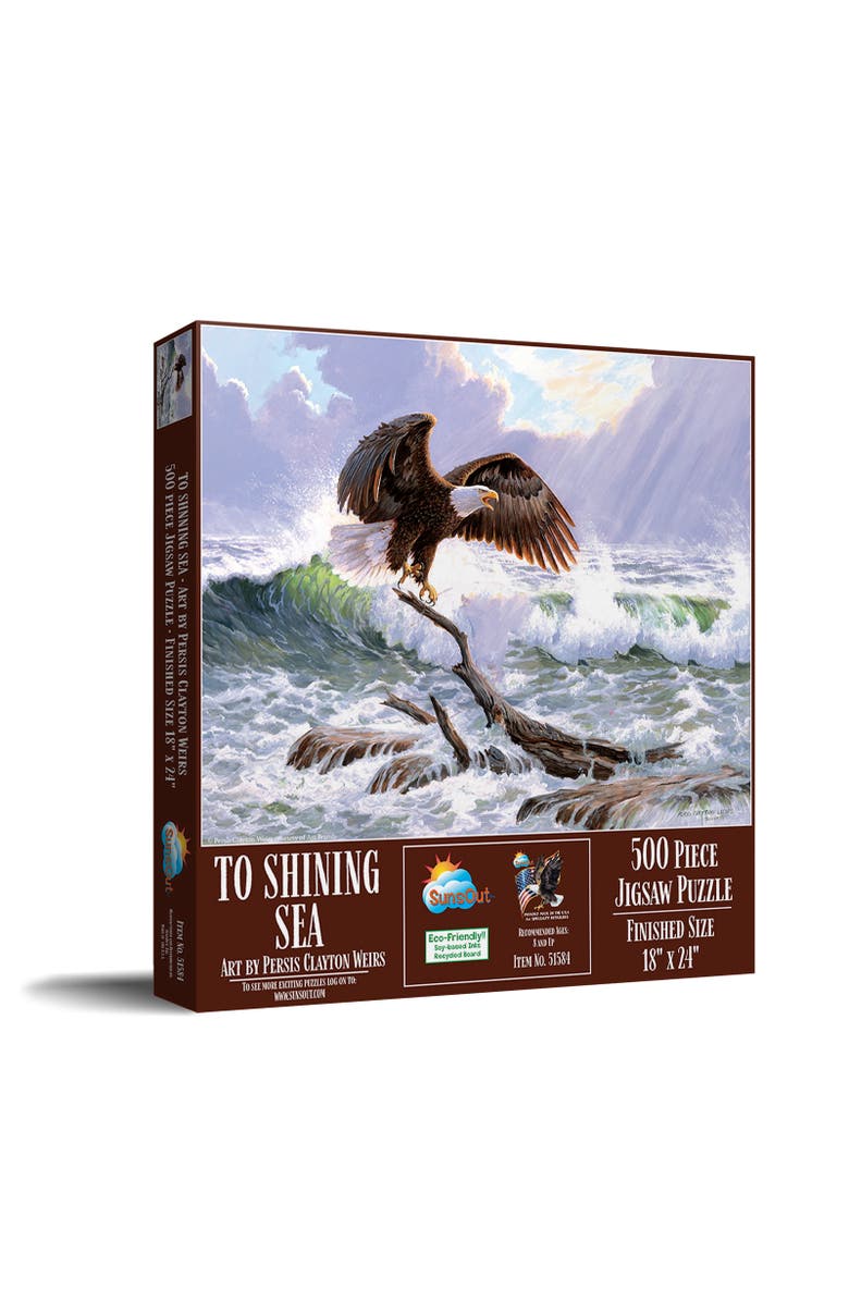 Sunsout To Shining Sea 500 piece Jigsaw Puzzle for Adults, Main, color, Multicolor