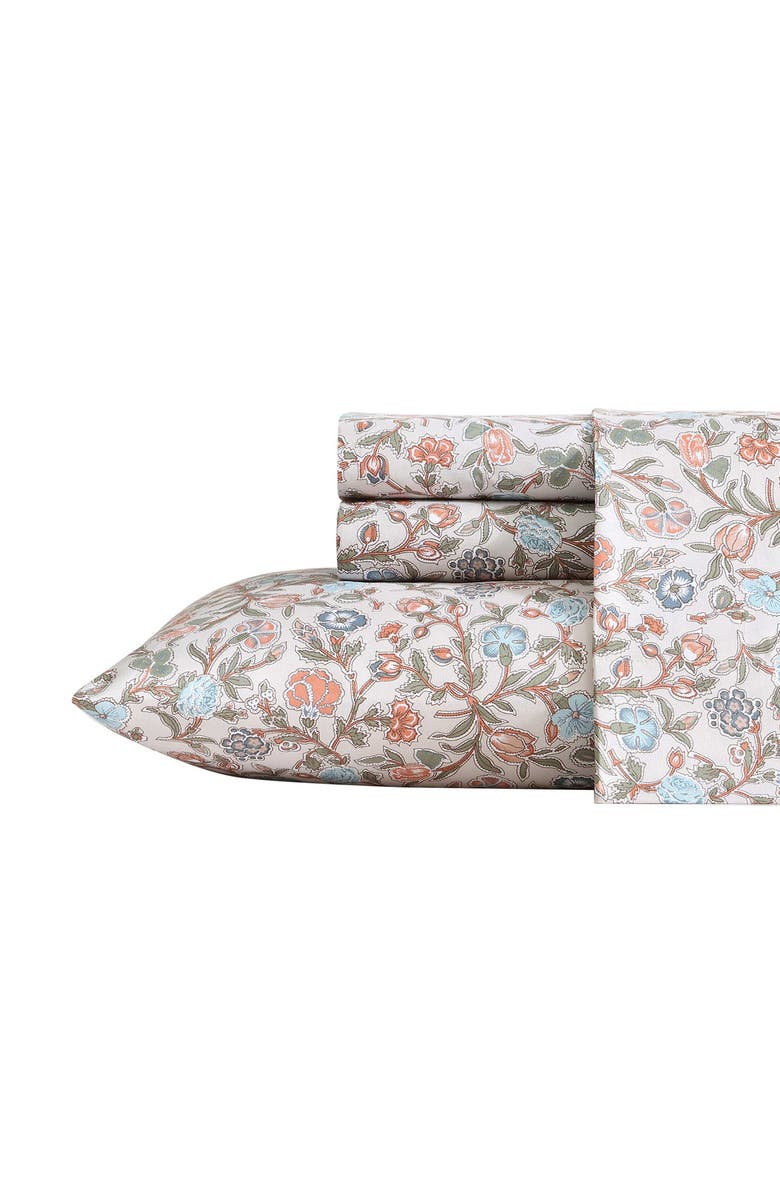 Wrangler Westward Floral Sheet Set, Main, color, Beige