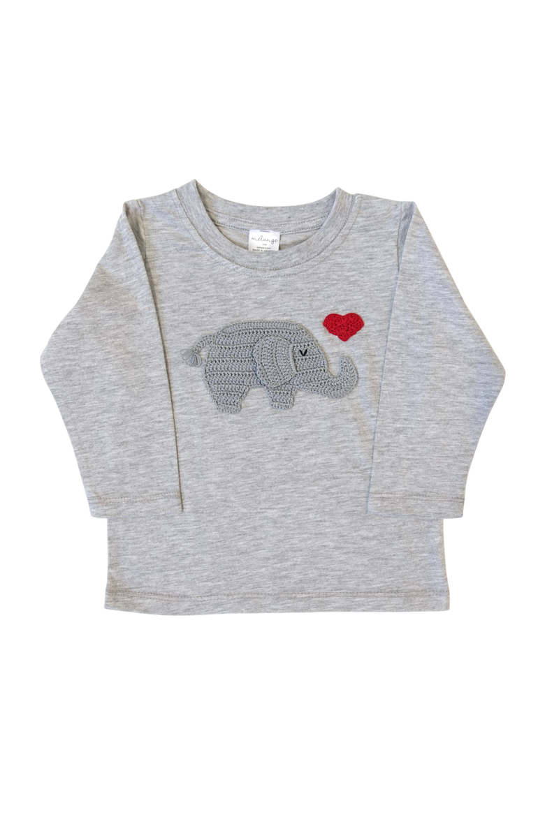 Valentine Elephant Tee - Red, Main, color, Red