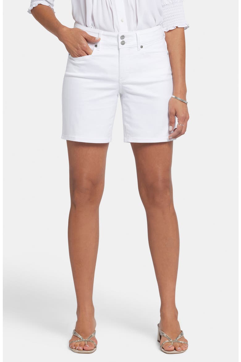 Frankie Denim Shorts, Main, color, OPTIC WHITE