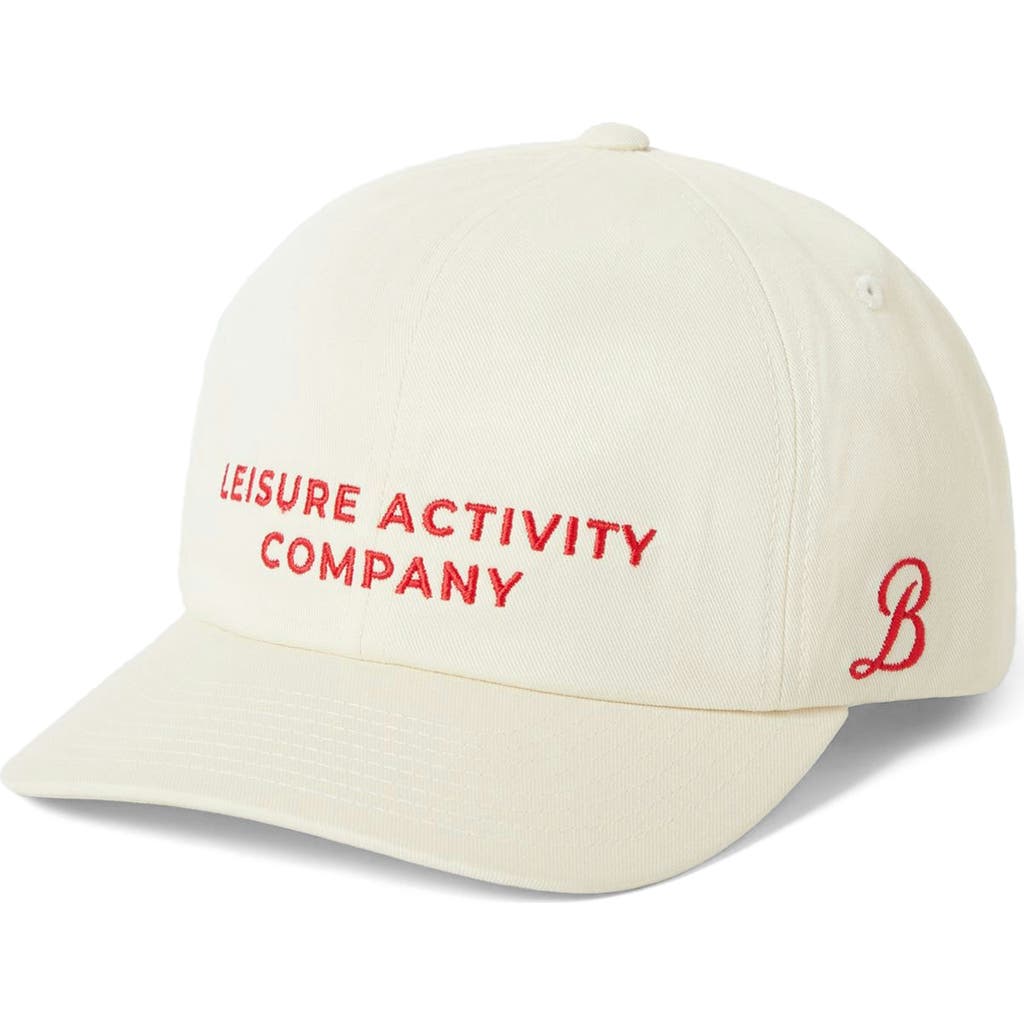 Brixton Leisure Activity Cotton Baseball Cap In Neutral
