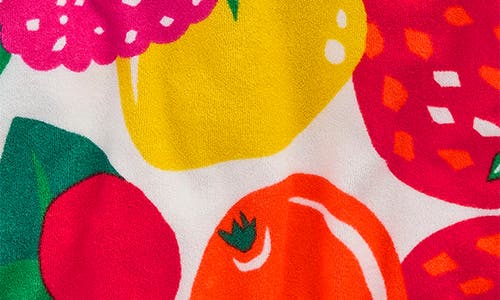 Mini Boden Kids' Fruit Print Tiered Terry Cloth Top In Multi Giant Fruit
