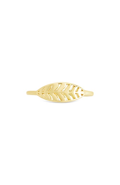 Sterling Forever Tyla Textured Signet Ring