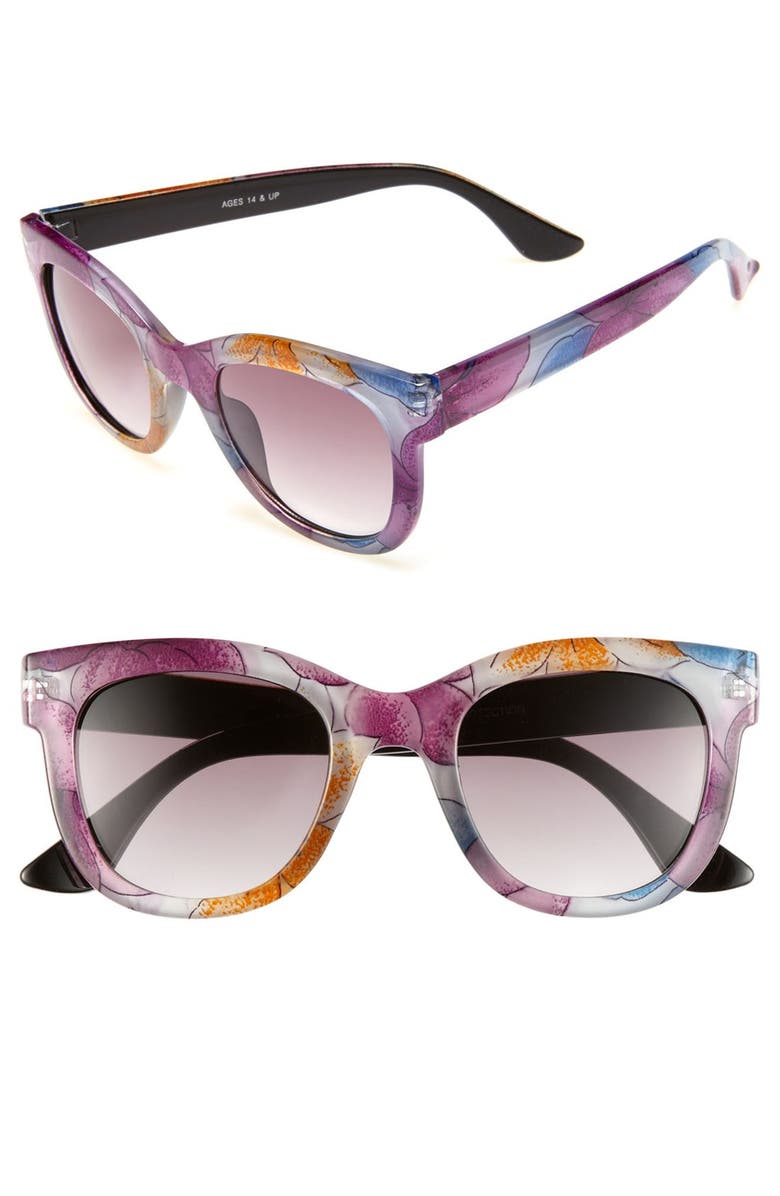 FantasEyes Fantas Eyes Multicolor Retro Sunglasses, Main, color,