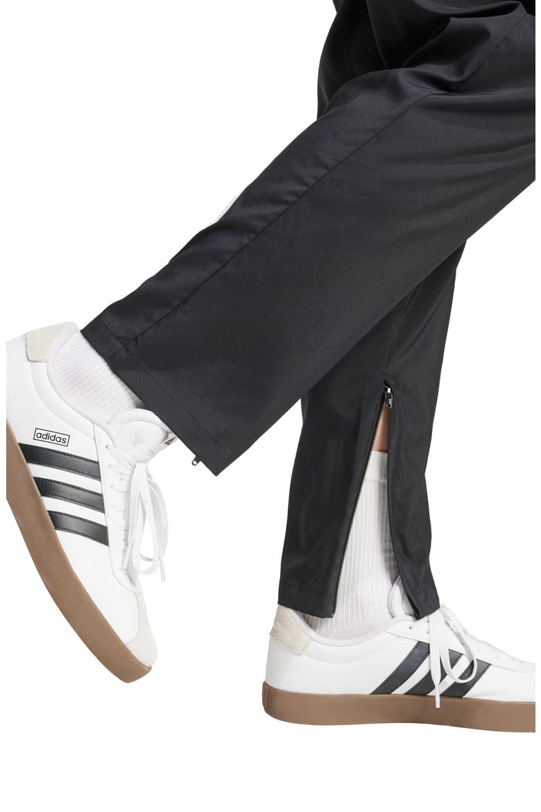 Woven Track Pants, Alternate, color, BLACK/ WHITE