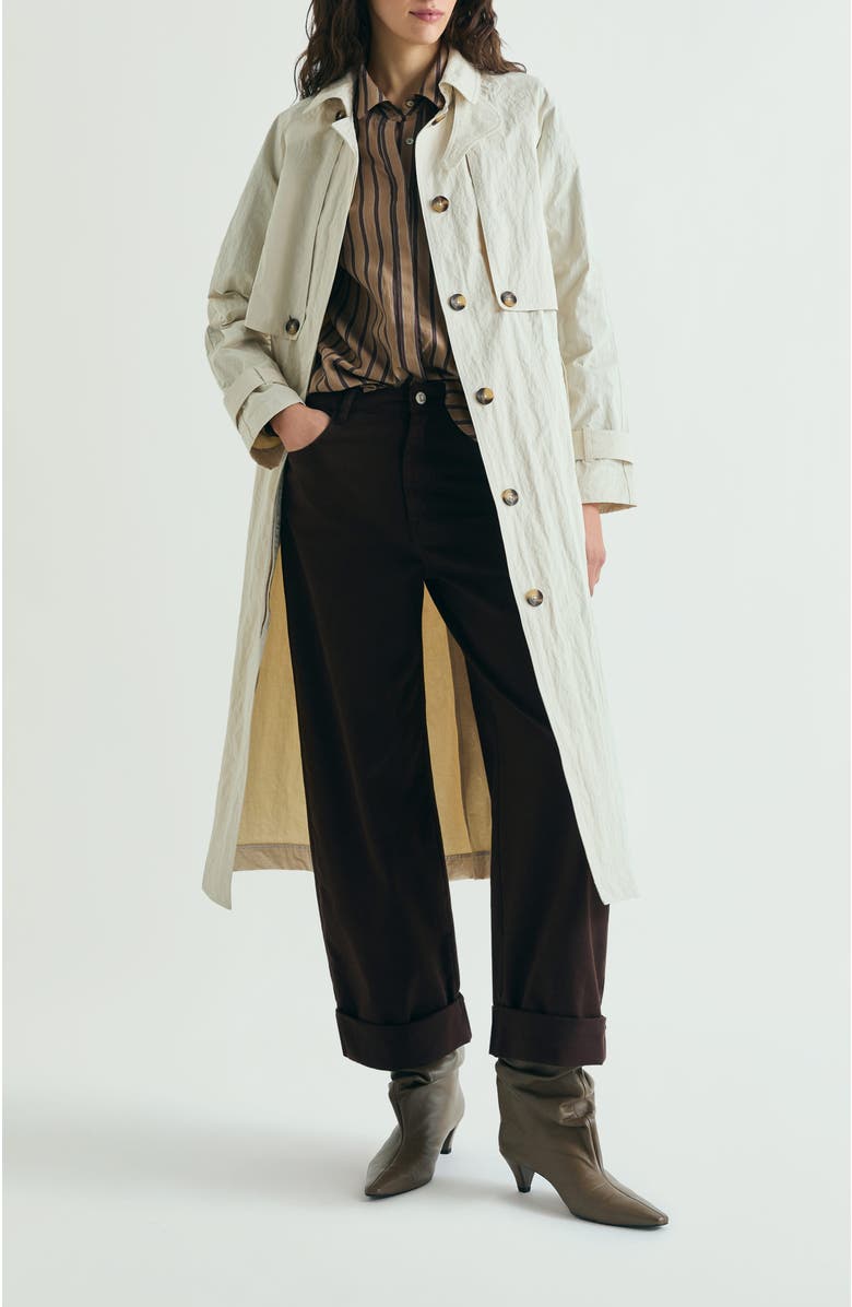 Scalpers Lightweight Multi-Position Trench Coat, Alternate, color, Stone