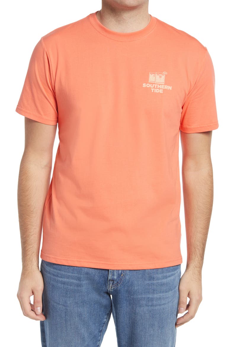 Skipjack Happy Hour Graphic Tee, Main, color, NAUTICAL ORANGE