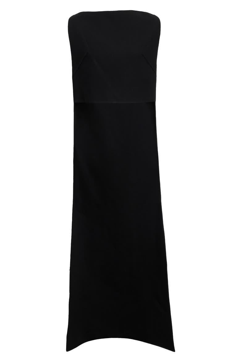 Sleeveless Geometric Panel Virgin Wool Blend Top, Main, color, BLACK